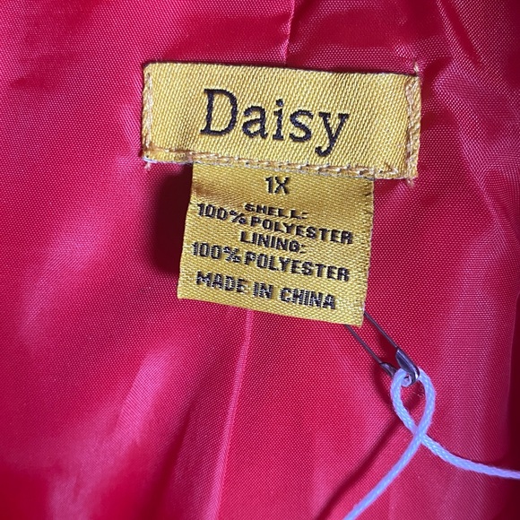 Red Metallic Puffer Jacket - Picture 5 of 5